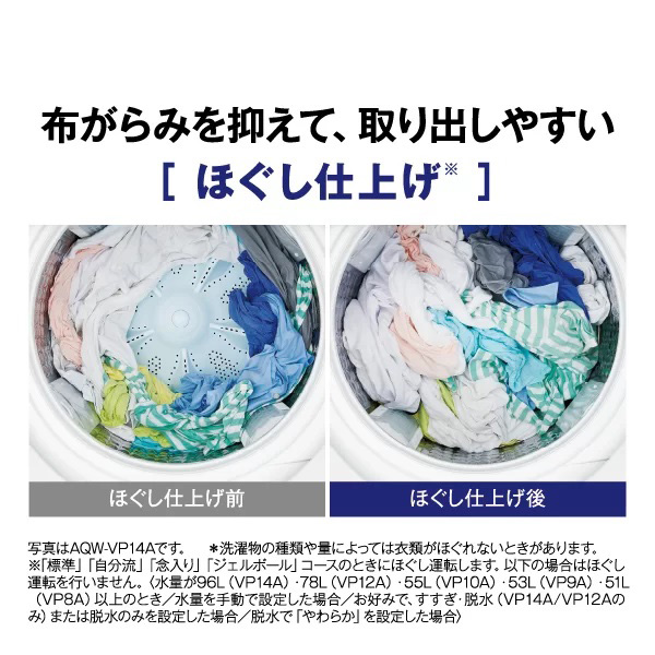 アクア AQW-VP10A-W 10.0kg 全自動洗濯機　ホワイトAQUA VPシリーズ[AQWVP10AW] 返品種別A