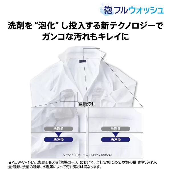 アクア AQW-VP10A-W 10.0kg 全自動洗濯機　ホワイトAQUA VPシリーズ[AQWVP10AW] 返品種別A