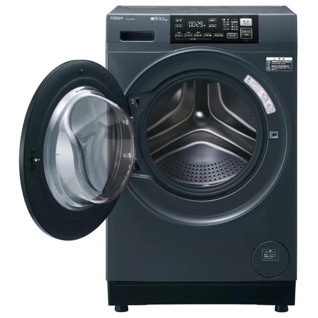 アクア AQW-D8A-L-K 8.0kg ドラム式洗濯乾燥機【左開き】サファイアブラックAQUA[AQWD8ALK] 返品種別A
