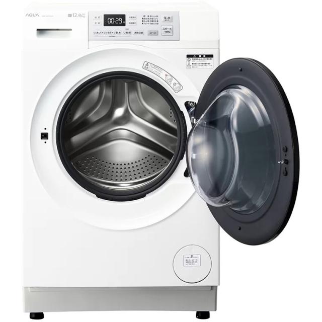 アクア AQW-SD12A-R-W 12.0kg ドラム式洗濯乾燥機【右開き】ホワイトAQUA まっ直ぐドラム[AQWSD12ARW] 返品種別A