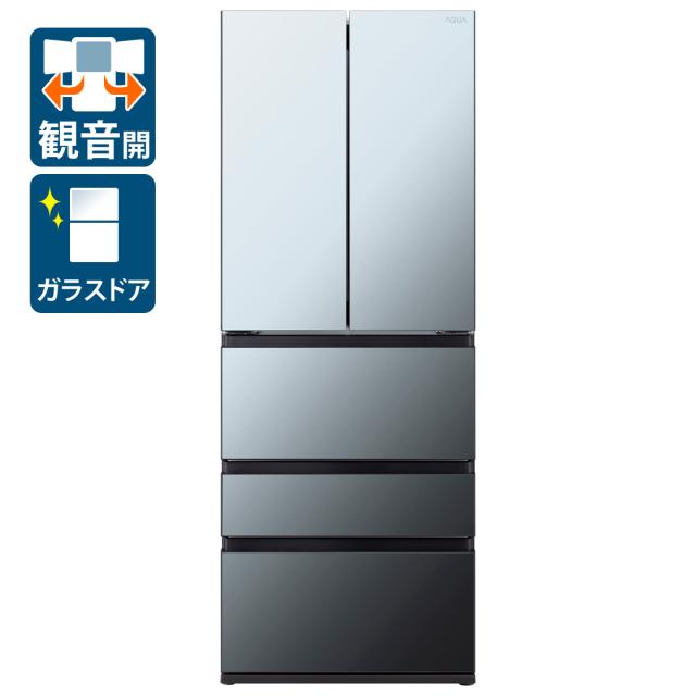 アクア AQR-TX51R-X 506L  5ドア冷蔵庫（ダークミラー）AQUA TXシリーズ[AQRTX51RX] 返品種別A