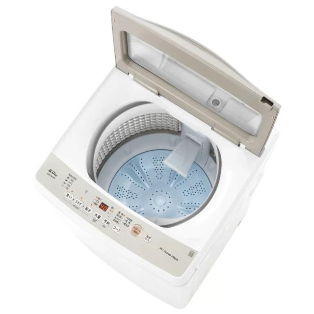 アクア AQW-S6A-W 6.0kg 全自動洗濯機　ホワイトAQUA[AQWS6AW] 返品種別A