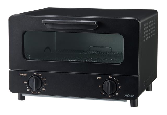 アクア AQT-CS14T-K オーブントースター　ブラックAQUA　遠赤外線ヒーター4枚焼きトースター[AQTCS14TK] 返品種別A