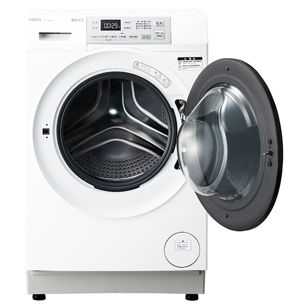 アクア AQW-SD8A-R-W 8.0kg ドラム式洗濯乾燥機【右開き】ホワイトAQUA まっ直ぐドラム[AQWSD8ARW] 返品種別A