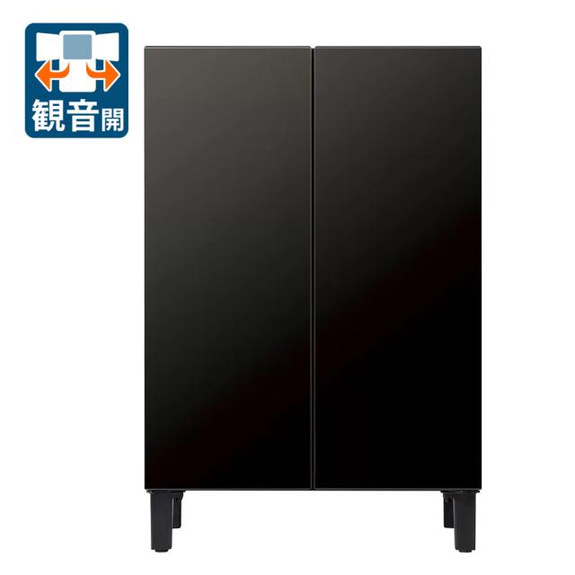 アクア AQR-FD7P-K 71L 2ドア冷蔵庫（マットブラック）AQUA　家具冷蔵庫［ルーク］[AQRFD7PK] 返品種別A