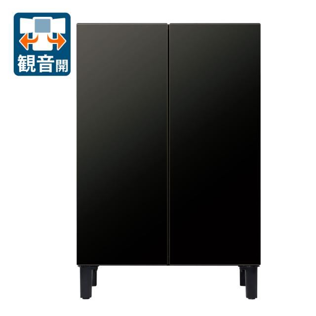 アクア AQR-FD7B-K 72L 2ドア冷蔵庫（マットブラック）AQUA　家具冷蔵庫［ルーク］[AQRFD7BK] 返品種別A