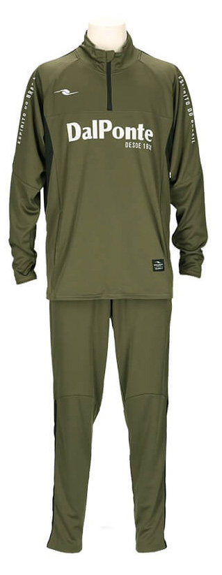 DALPONTE ジュニア WPトレーニングジャージスーツ 上下セット（ダークオリーブ・サイズ：150cm）  DPZ0430J-DOL-150返品種別A