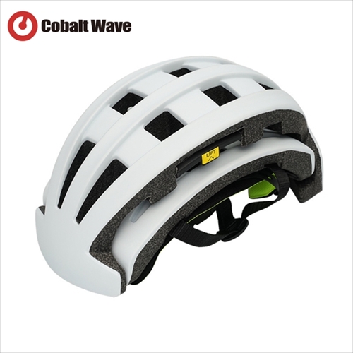 CobaltWave FT-888A-WH CE認証 自転車用折り畳みヘルメット サイズ55-59cm(大人用)（ホワイト）[FT888AWH] 返品種別B CobaltWave FT-888A-WH CE認証 自転車用折り畳みヘルメット サイズ55