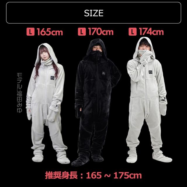 新品未使用　バウヒュッテ　着る毛布 HFD-4G-24-M-BK 2024 バウヒュッテ ゲーミング着る毛布 ダメ着4G ネクスト（ブラック・L