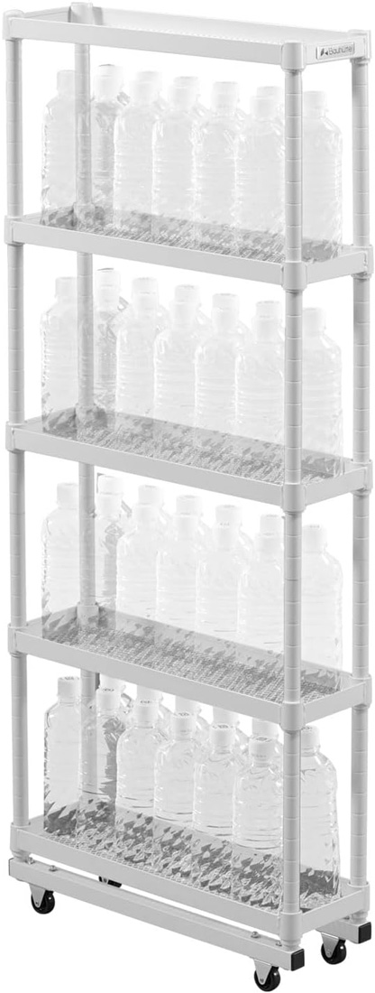 バウヒュッテ BHS-150-WH スリムボトルラック (幅15cm×奥行46cm) ホワイト[BHS150WH] 返品種別A