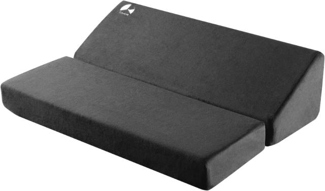 バウヒュッテ フットレストクッションワイド（幅70×奥行き50cm） ブラック BFT-700C-BK返品種別A
