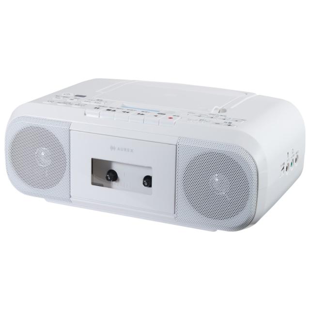 東芝 AX-KCR60(W) CDラジオカセットレコーダー（白いこと）TOSHIBA AUREX[AXKCR60W] 返品カテゴリー化A