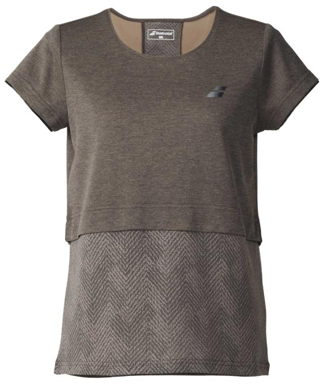 BabolaT(バボラ) BWG5370-BW00-L レディース 半袖ゲームシャツ VS SHORT SLEEVE SHIRT（ブラウン・サイズ：L）[BWG5370BW00L] 返品種別A