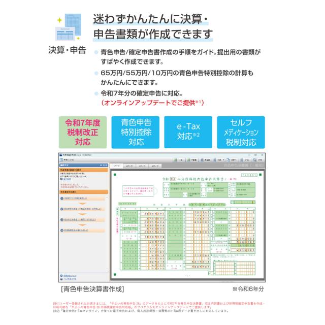 弥生 やよいの青色申告 26 通常版＜令和7年分確定申告対応＞ ※パッケージ（メディアレス）版 ヤヨイノアオイロシンコク26-W返品種別B_2