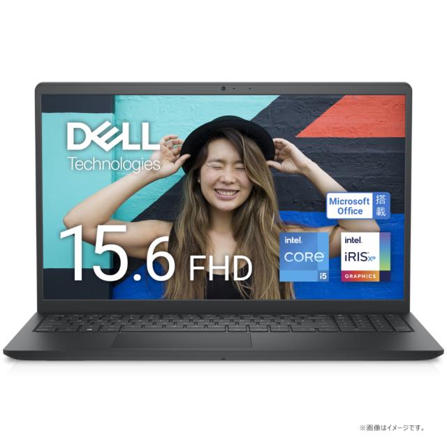 DELL｜デル NI355J-EHHBNPB 15.6型 ノートパソコン Inspiron 15 3520（Core i5/ メモリ 16GB/ 512GB SSD/ Office Home＆Business 2021+Microsoft 365 Basic 12ヶ月試用版）-　カーボンブラック[NI355JEHHBNPB] 返品種別A
