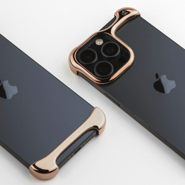 Arc AC27047I16PR iPhone 16 Pro用 Arc Pulse バンパーケース（アルミ・ローズブロンズ）[AC27047I16PR] 返品種別A_2