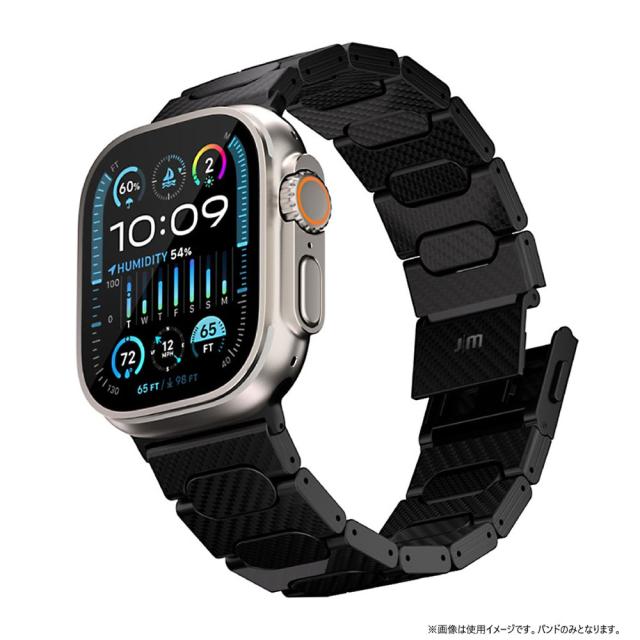 Just Mobile（ジャストモバイル） Apple Watch 49/46/45/44mm用　Watch Band 1K カーボンファイバー Just Mobile JM27401AW返品種別A_1