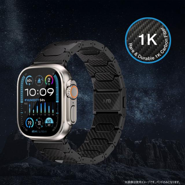 Just Mobile（ジャストモバイル） Apple Watch 49/46/45/44mm用　Watch Band 1K カーボンファイバー Just Mobile JM27401AW返品種別A_3