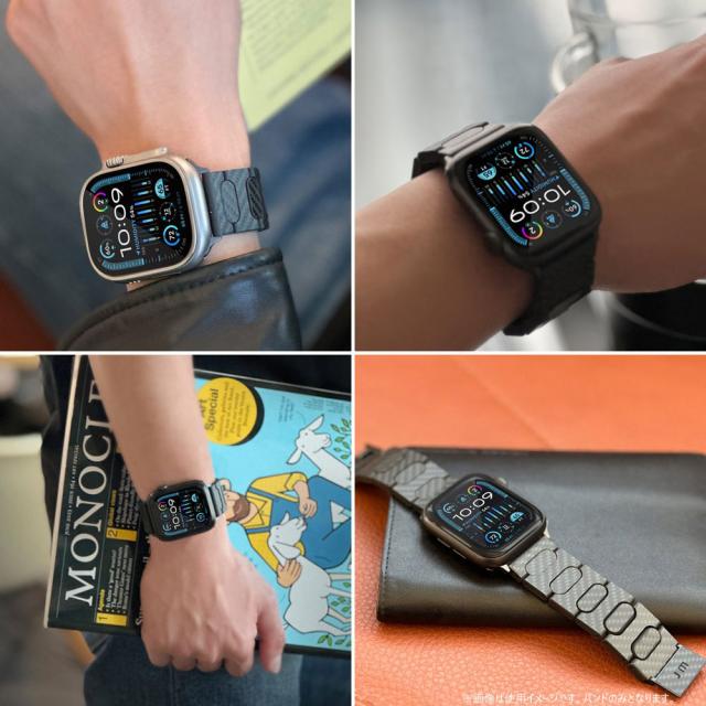 Just Mobile（ジャストモバイル） Apple Watch 49/46/45/44mm用　Watch Band 1K カーボンファイバー Just Mobile JM27401AW返品種別A_8