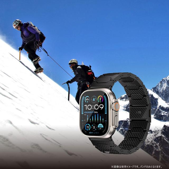 Just Mobile（ジャストモバイル） Apple Watch 49/46/45/44mm用　Watch Band 1K カーボンファイバー Just Mobile JM27401AW返品種別A_10
