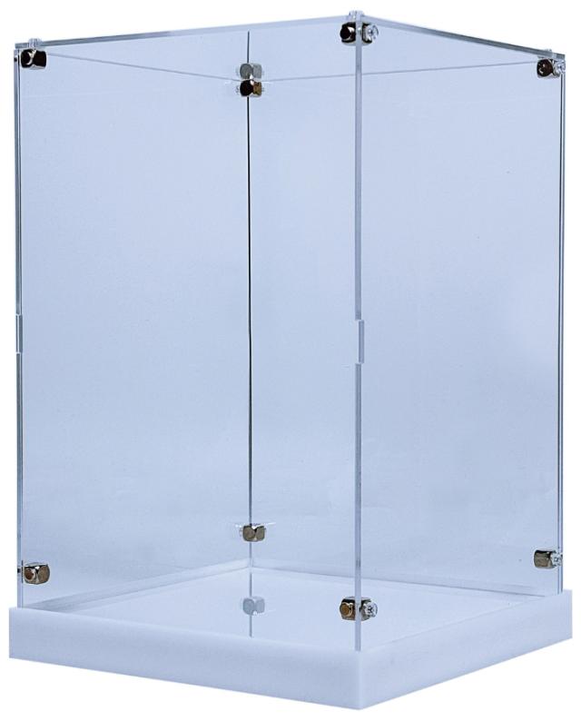 JK-PLAN(ジェイケイ・プラン) JPS-0003-CL ディスプレイケース LEDベース付 4面透明PLAY STOW LED付アクリルBOX[JPS0003CL] 返品種別A