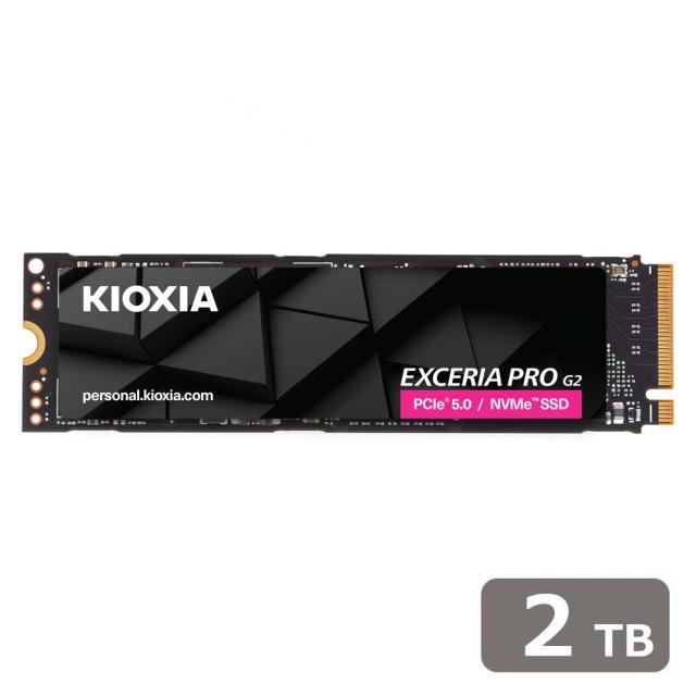 KIOXIA｜キオクシア SSD-CK2.0N5PRG2J 内蔵SSD KIOXIA EXCERIA PRO G2 NVMe Gen5x4 2TB[SSDCK20N5PRG2J] 返品種別B 56,568円