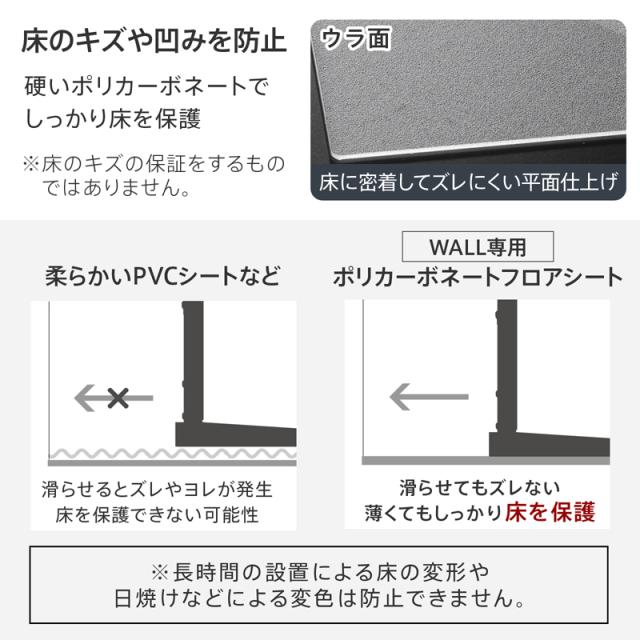 ナカムラ M05000250 WALLテレビスタンド V2ハイタイプ専用 ポリカーボネートフロアシートEQUALS[M05000250] 返品種別A_4