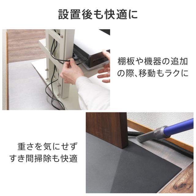 ナカムラ M05000250 WALLテレビスタンド V2ハイタイプ専用 ポリカーボネートフロアシートEQUALS[M05000250] 返品種別A_5