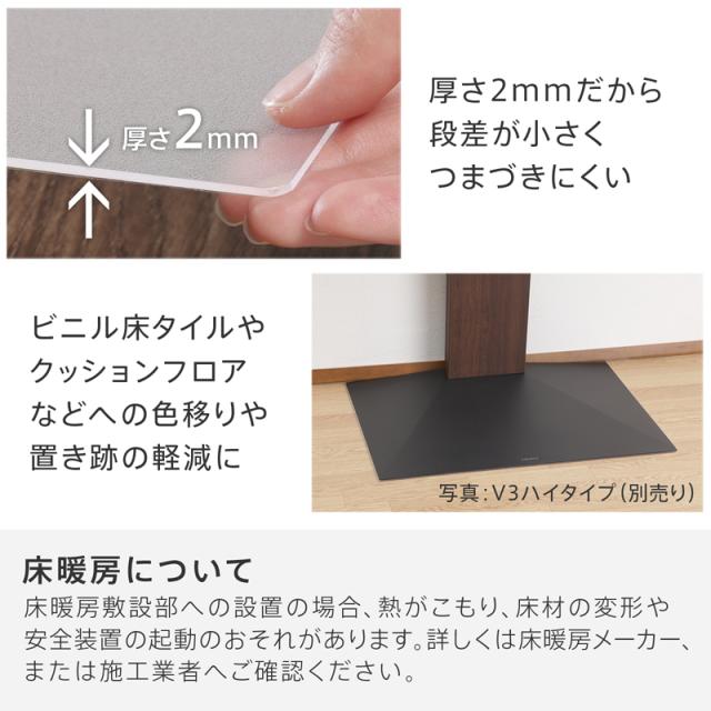 ナカムラ M05000250 WALLテレビスタンド V2ハイタイプ専用 ポリカーボネートフロアシートEQUALS[M05000250] 返品種別A_7