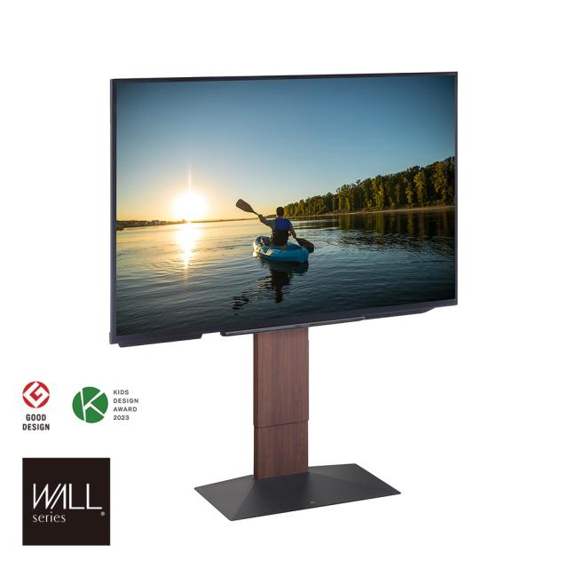 ナカムラ 壁寄せテレビスタンド［32〜80型対応 /V3 ロータイプ /ウォールナット］ EQUALS WALL （インテリアモデル） WLTVB5238返品種別A