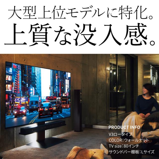 ナカムラ WLSS17111 WALLテレビスタンド V2・V3・V5対応サウンドバー棚板 LLサイズ（サテンホワイト）EQUALS[WLSS17111] 返品種別A_2