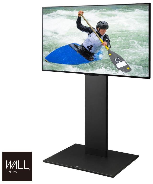 キャスター付きWALL V2 ハイタイプ サテンブラック WLTVN6119 ナカムラ 〜60型対応 テレビスタンド キャスター ハイタイプ WALL V2