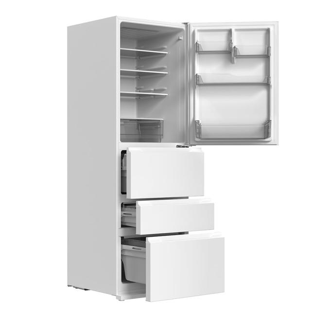 TCL TR-B37A 370L 4ドア冷蔵庫（ホワイト）【右開き】[TRB37A] 返品種別A