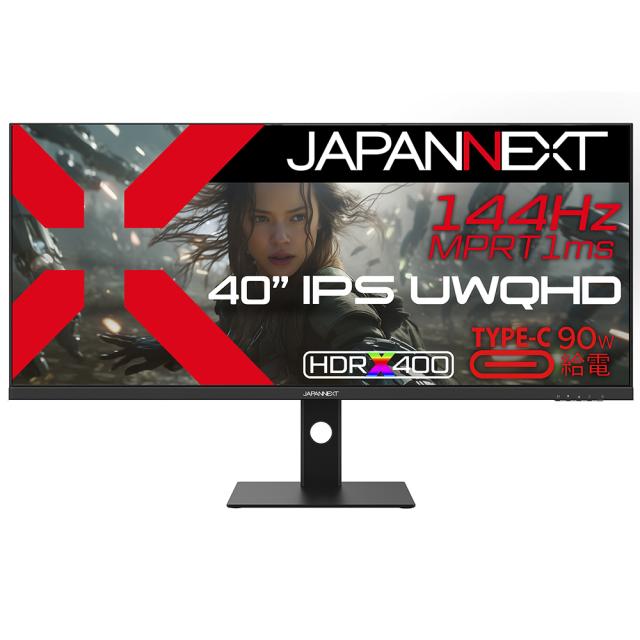 JAPANNEXT｜ジャパンネクスト JN-IPS401UWQHD144-C90W