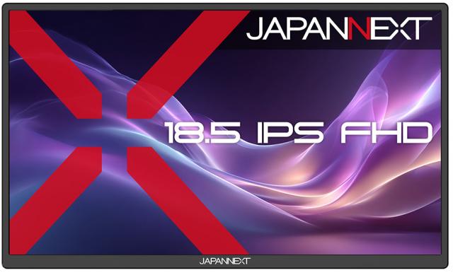 JAPANNEXT｜ジャパンネクスト JN-MD-IPS185F モバイル液晶ディスプレイ(18.5型/IPS(ADS)/FullHD 1920×1080/60Hz/14ms/HDR/miniHDMI2.0/USB TYPE-C/VESA)(ブラック)[JNMDIPS185F] 返品種別A