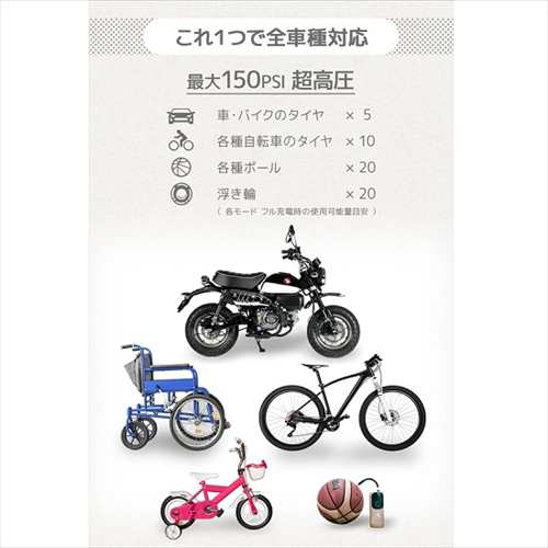 BICYCOVER 電動空気入れ 全バルブ対応 自転車 ママチャリ コンパクト 英式 仏式 米式 軽量 小型（サンドベージュ）  BC-AP-S返品種別Aの通販はau PAY マーケット - Joshin web 家電・PC・ホビー専門店 | au PAY マーケット－通販サイト