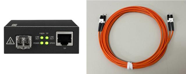 DELA OP-S100/400 ネットワークスイッチオプション【光ファイバーケーブル：40.0m】（光メディアコンバータ/SFP光トランシーバ/光ファイバーケーブルのセット）DELA[OPS100400] 返品種別A