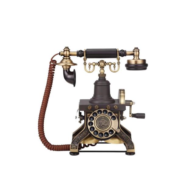 PASSON HA1892TN-BK レトロ電話機[HA1892TNBK] 返品種別A