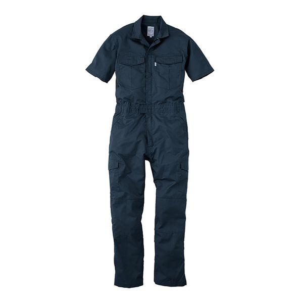 エスケープロダクト GE-525-12-3L シャドーストライプ・サマー半袖ツナギ ネイビー 3LサイズSK-PRODUCT[GE525123L] 返品種別B