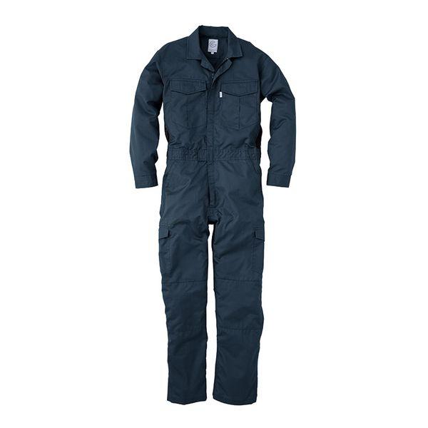 エスケープロダクト GE-527-12-M シャドーストライプ・サマー長袖ツナギ ネイビー MサイズSK-PRODUCT[GE52712M] 返品種別B