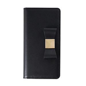 LAYBLOCK(レイブロック) LB10242I8 iPhone XS/X用 手帳型 RIBBON CLASSIC DIARY（ブラック）[LB10242I8] 返品種別A