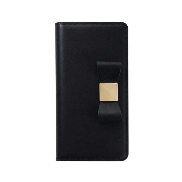 LAYBLOCK(レイブロック) LB13507I61 iPhone XR用 手帳型ケース Ribbon Classic Diary（ブラック）[LB13507I61] 返品種別A