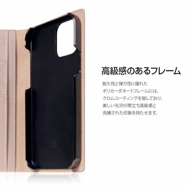 SLG Design SD19731I12P iPhone 12/12 Pro用 手帳型ケース Full Grain Leather  Case（バーガンディローズ）[SD19731I12P] 返品種別A｜au PAY マーケット