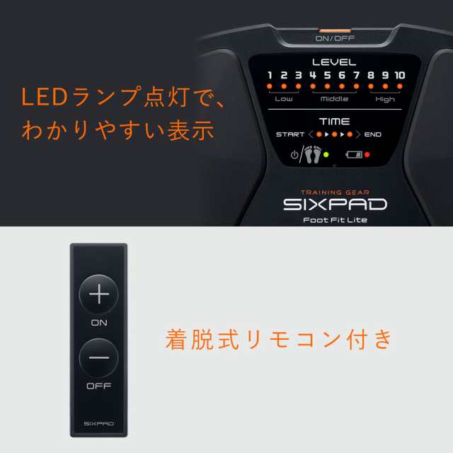 MTG SE-AH00A EMS運動器 「フットフィットライト」（ブラック）SIXPAD ...