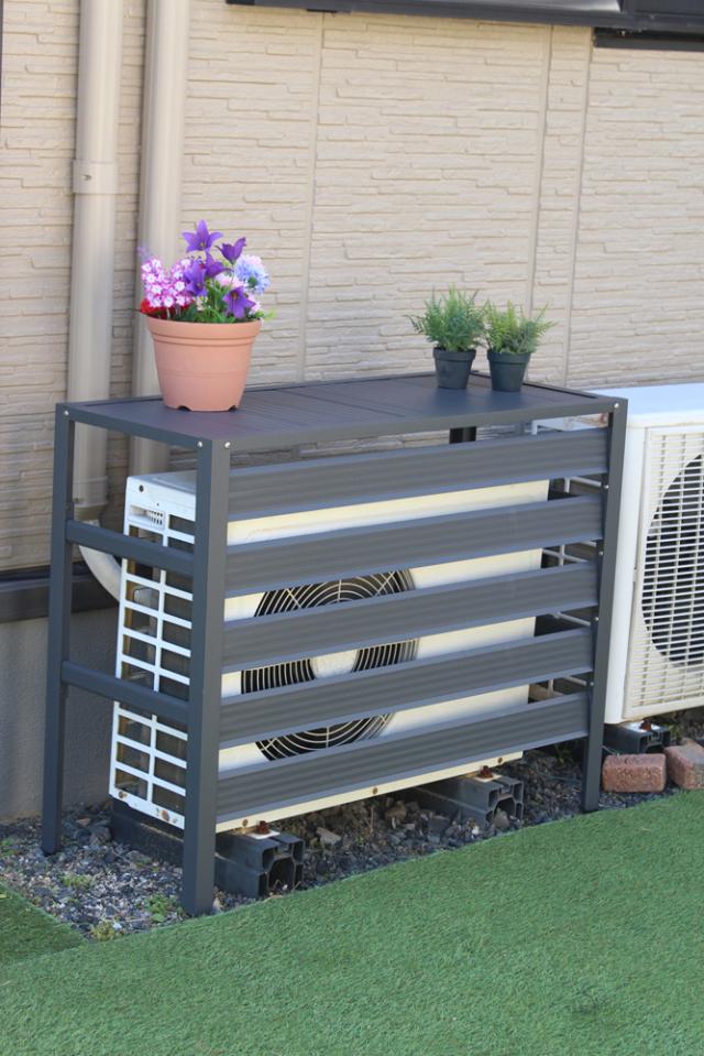 谷村実業 TAN-929(GY) アルミ室外機カバー(グレー)LivingOut[TAN929GY] 返品種別B