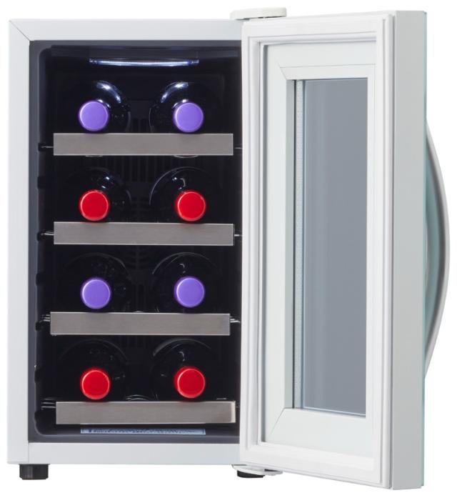 デバイスタイル CG-P8S-W ワインセラー(8本収納) 【右開き】ホワイト