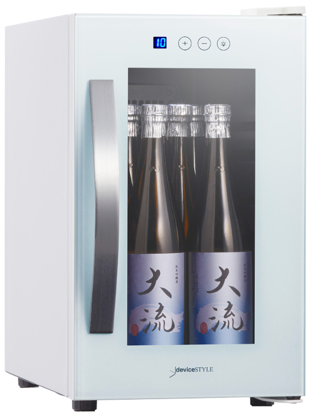 デバイスタイル CG-P8S-W ワインセラー(8本収納) 【右開き】ホワイト