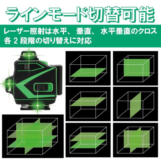 ONE STEP SMDSK-16R グリーンレーザー墨出し器 16ライン[SMDSK16Rホウコウ] 返品種別B_8