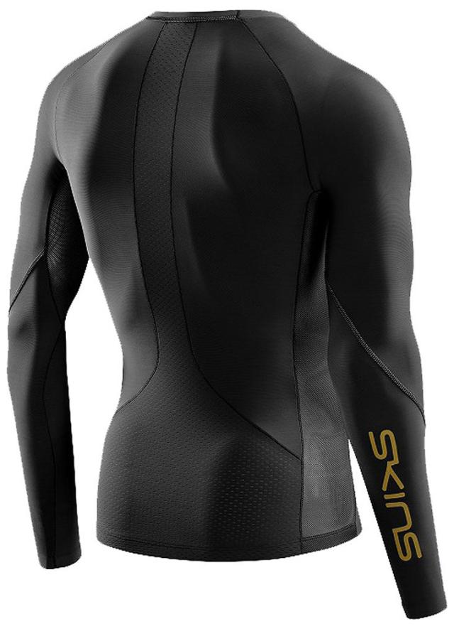 SKINS(スキンズ) SERIES-5 メンズトップスロングスリーブ（ブラック・サイズ：44(S)）  GRI-18121510-019-44S返品種別A_1