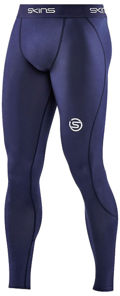 SKINS(スキンズ) SERIES-1 メンズロングタイツ（ネイビー・サイズ：48(L)） SKINSエントリーモデル GRI-18171110-098-48L返品種別A